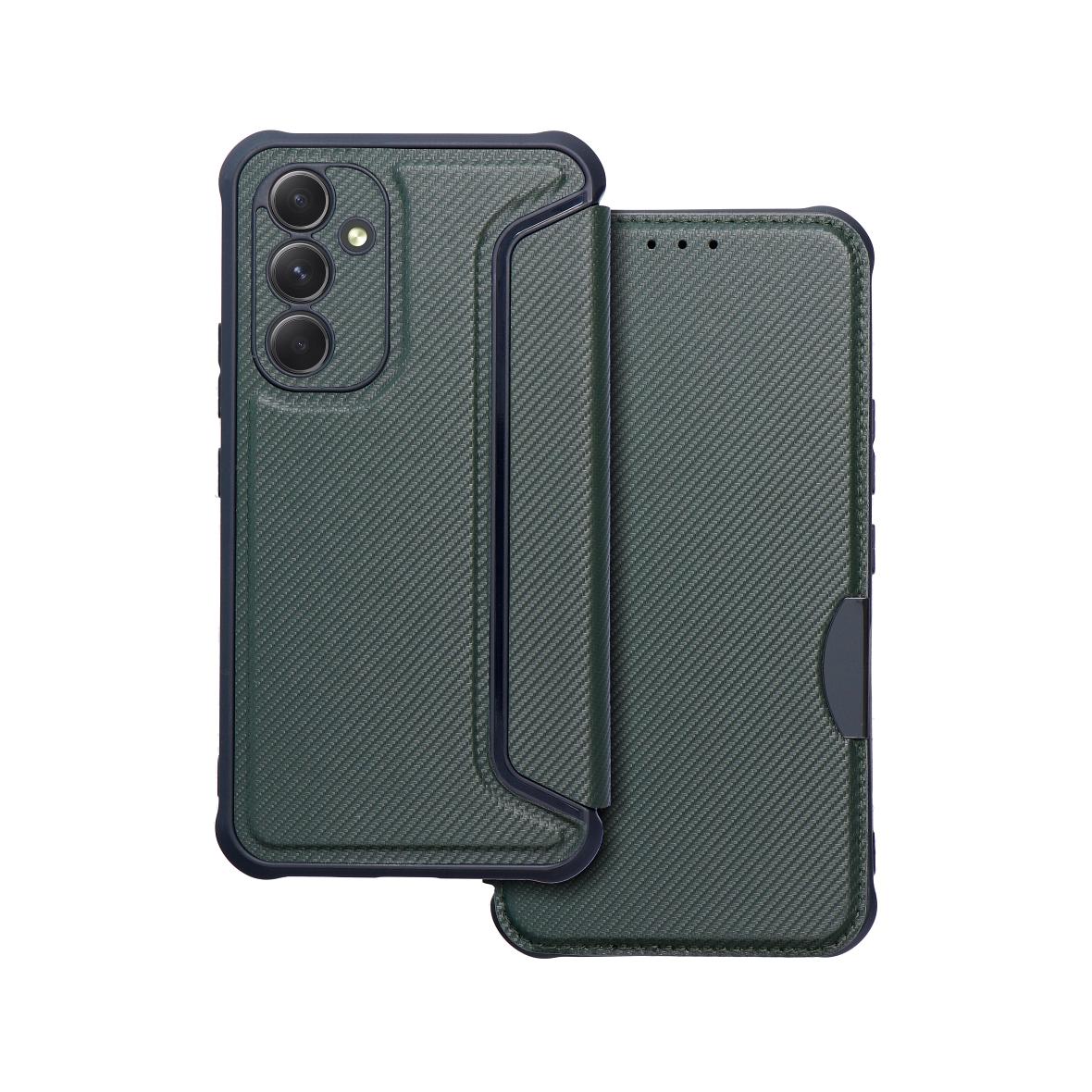 Etui z klapką na Samsung A54 5G Razor Book ciemnozielone