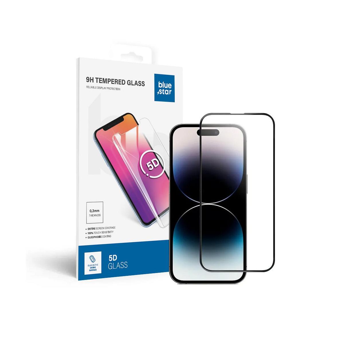 Szkło hartowane do iPhone 14 PRO (full glue) Blue Star 5D czarne