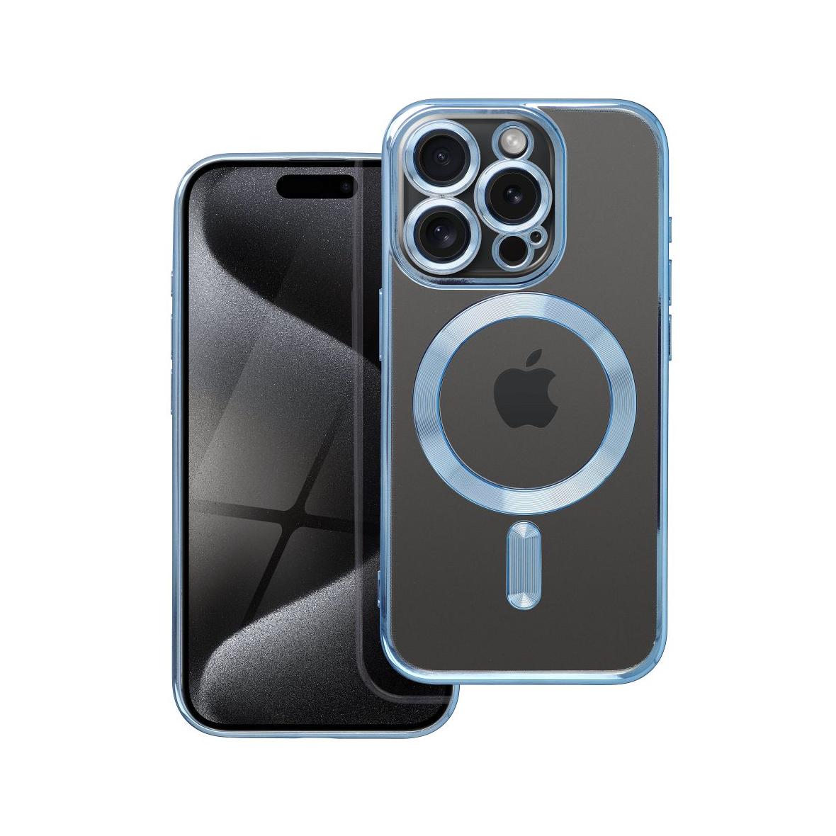 Futerał do iPhone 15 PRO Electro Mag Cover zgodny z MagSafe niebieski