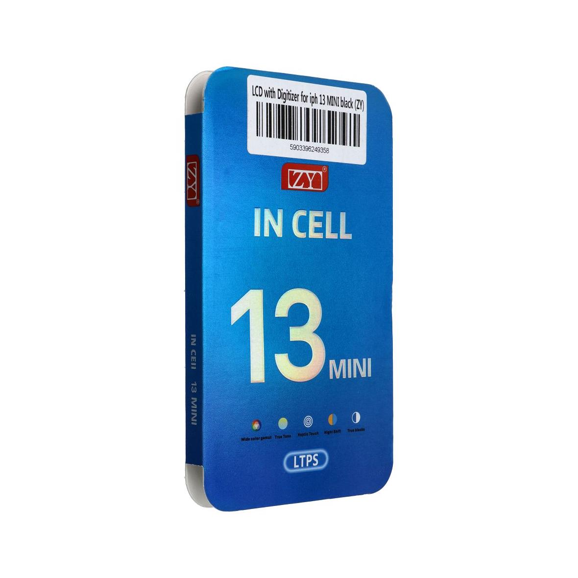 Wyświetlacz do iPhone 13 Mini z ekranem dotykowym czarnym (ZY-LTPS)