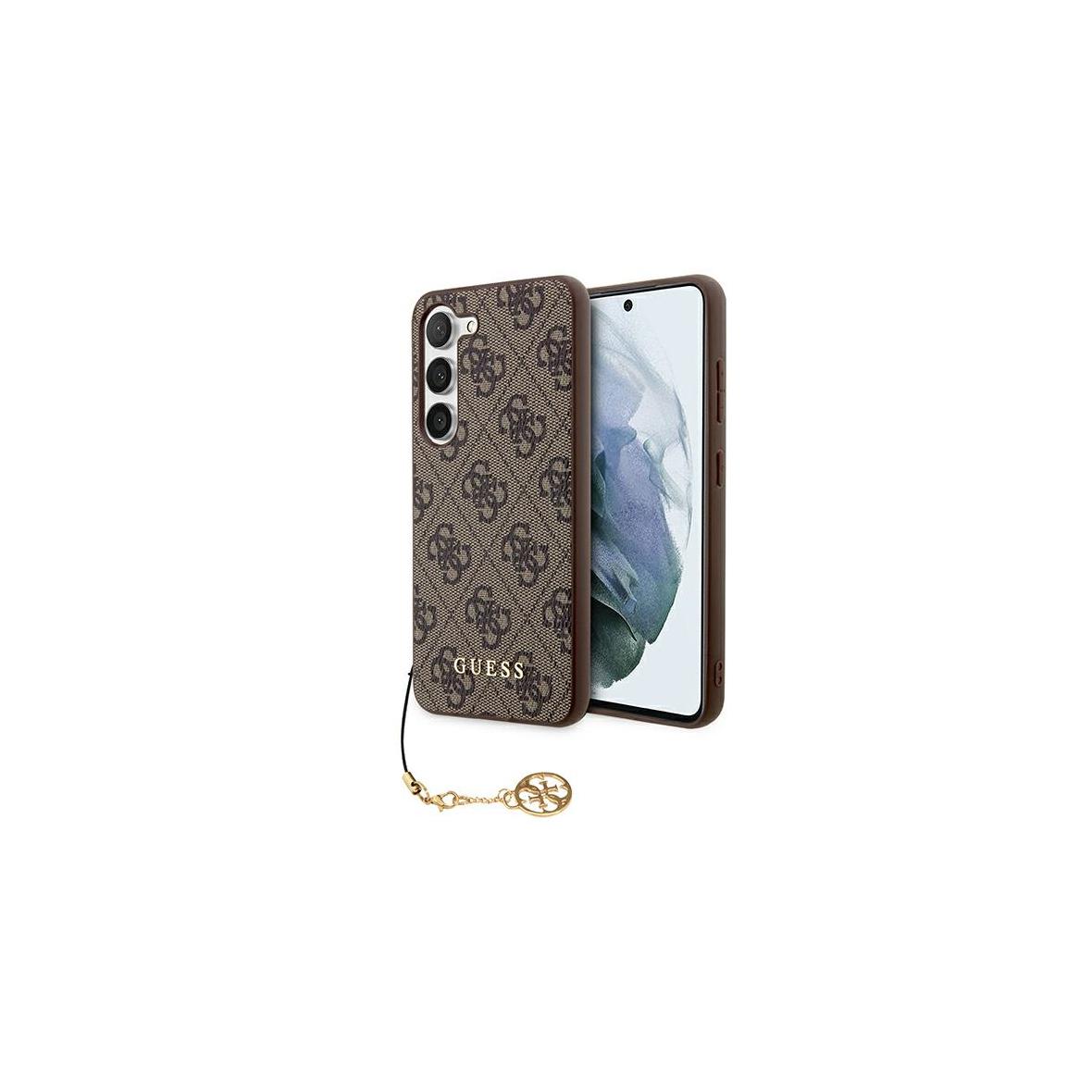 GUESS futerał do SAMSUNG S24 Plus GUHCS24MGF4GBR (4G Charm) brązowy
