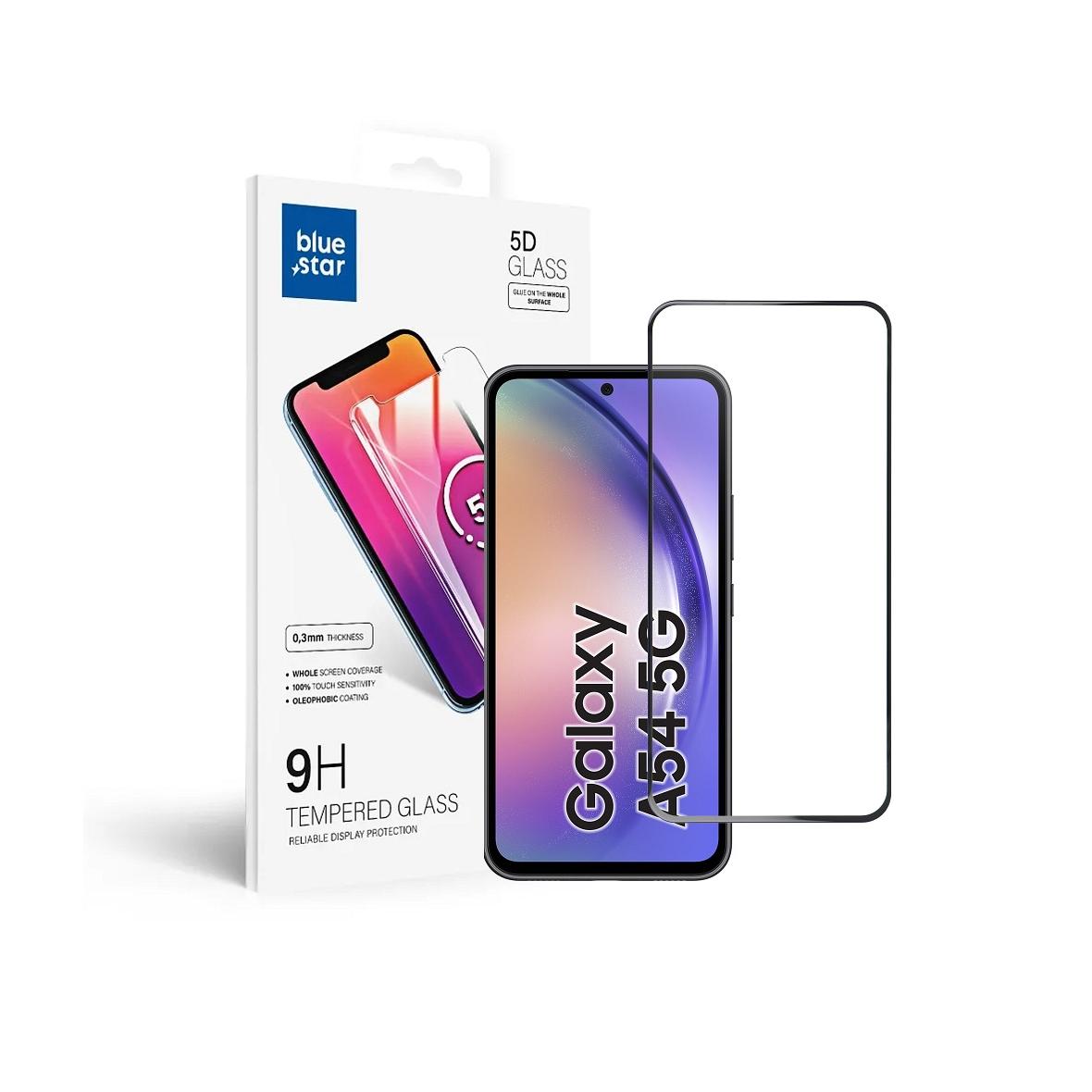 Szkło hartowane do Samsung Galaxy A54 5G (full glue / case friendly) Blue Star 5D czarne