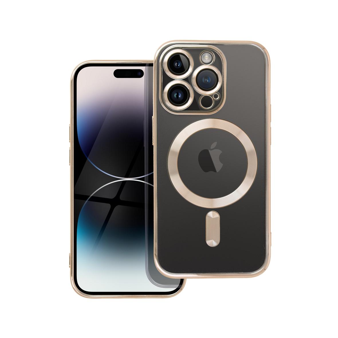 Futerał do iPhone 14 PRO Electro Mag Cover zgodny z MagSafe złoty