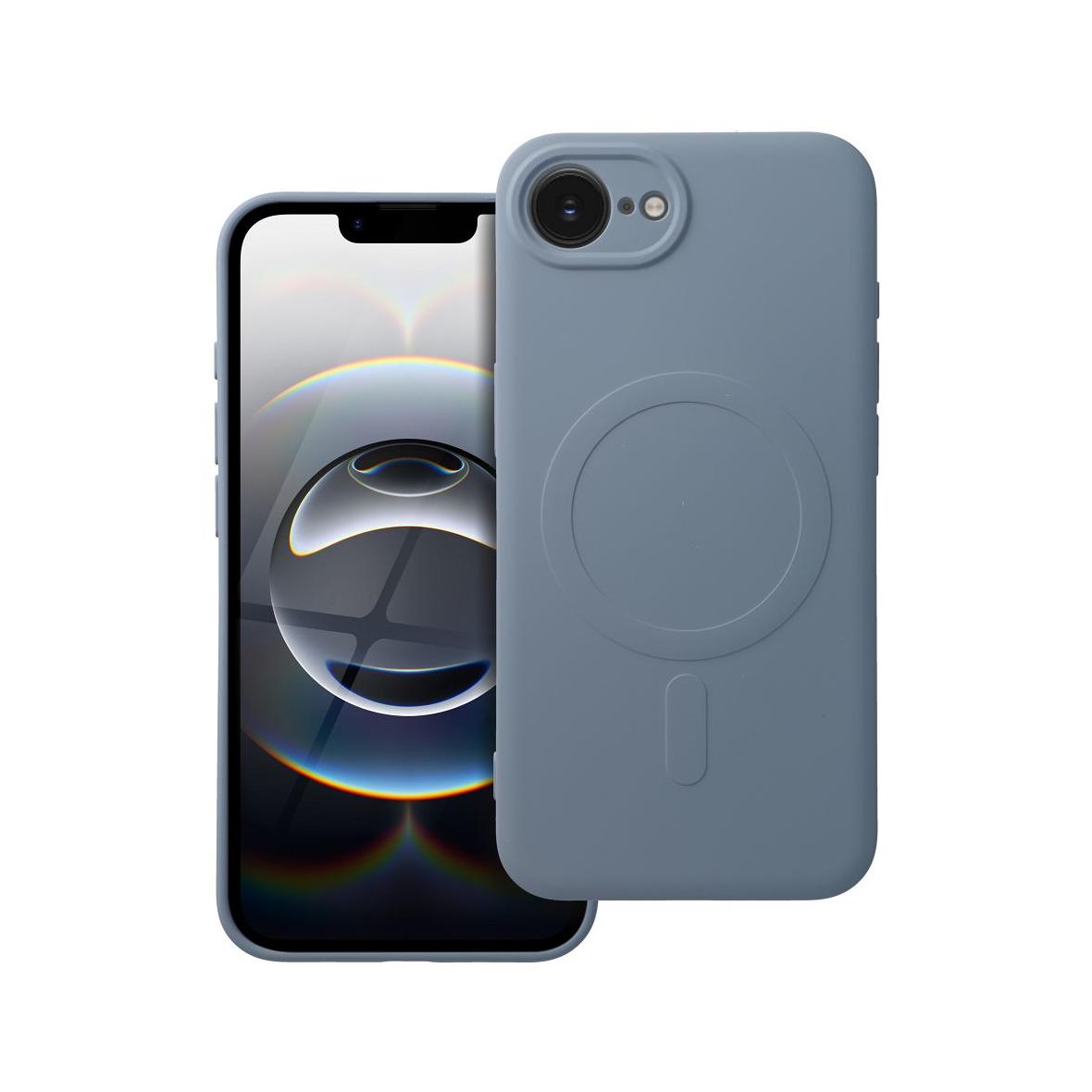 Futerał do iPhone 16e (SE 4 2025) / 17e Silicone Mag Cover zgodny z MagSafe jasnoniebieski