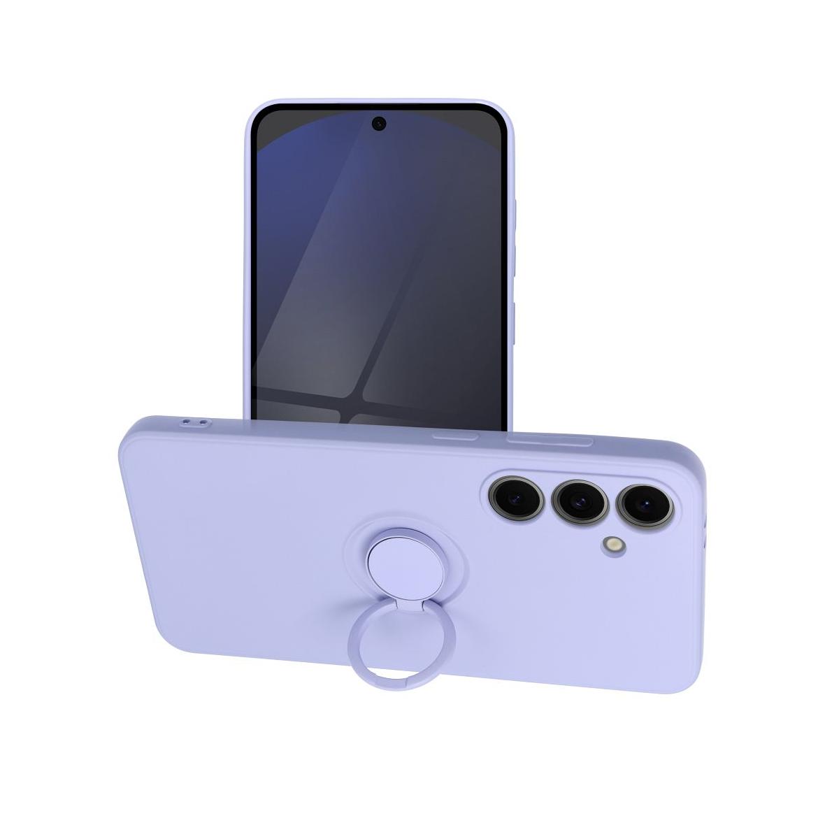 Futerał do Samsung S24 FE Silicone Ring fioletowy