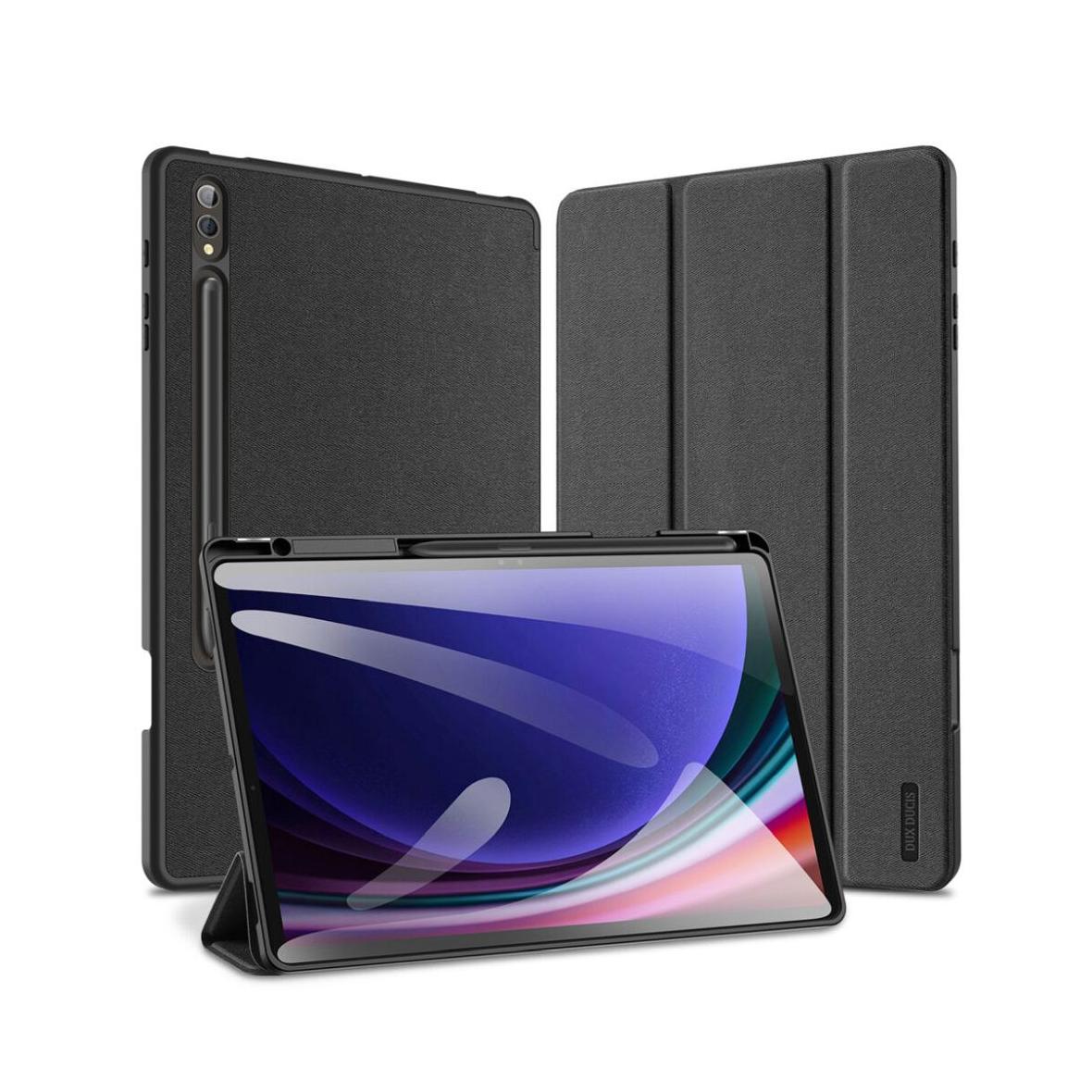 DUX DUCIS etui DOMO składane z miejscem na rysik do SAMSUNG Tab S10 Plus/S9 Plus/S9FE Plus czarne