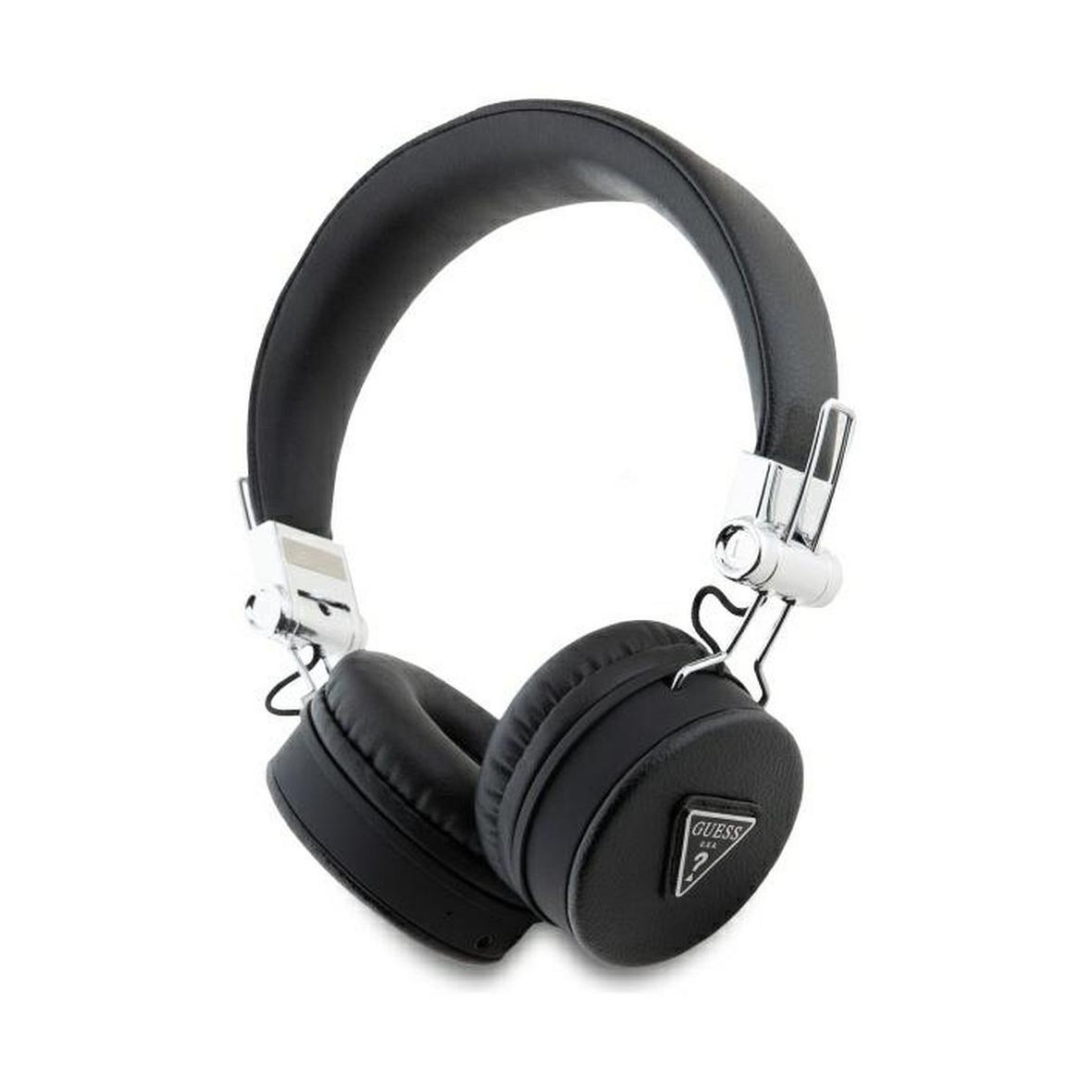 GUESS słuchawki bezprzewodowe bluetooth nagłowne ENC GUBH70PGTSPSK (Grained Classic Round Shape) czarne