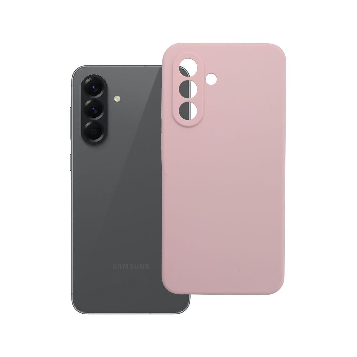 Futerał do Samsung A56 5G Silicone 2mm pudrowy róż