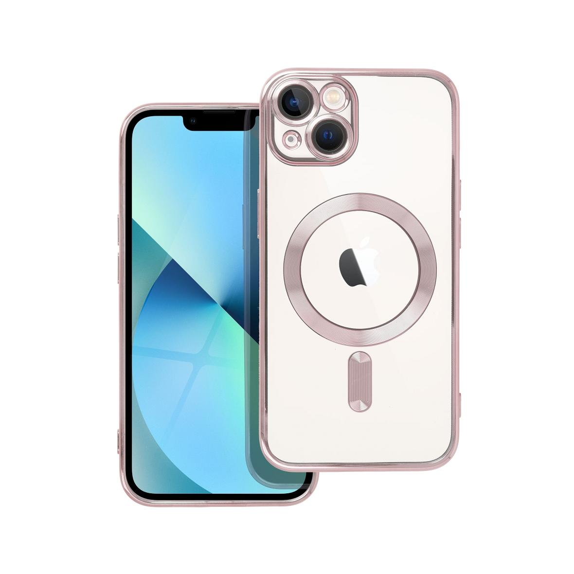 Futerał do iPhone 13 Electro Mag Cover zgodny z MagSafe złoty róż