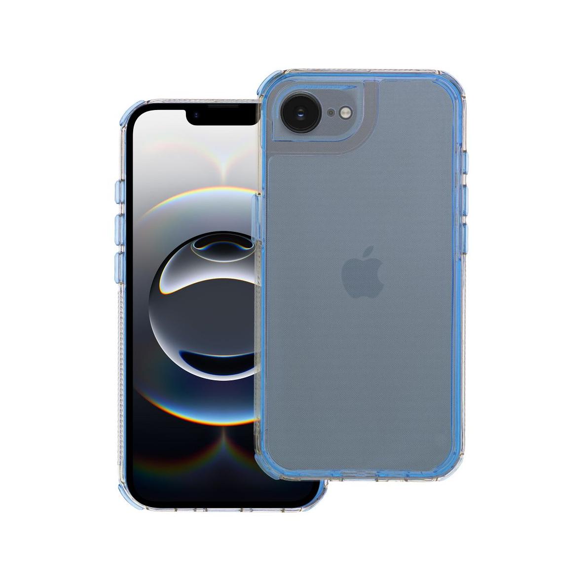 Futerał do iPhone 16e (SE 4 2025) / 17e Matrix Clear niebieski