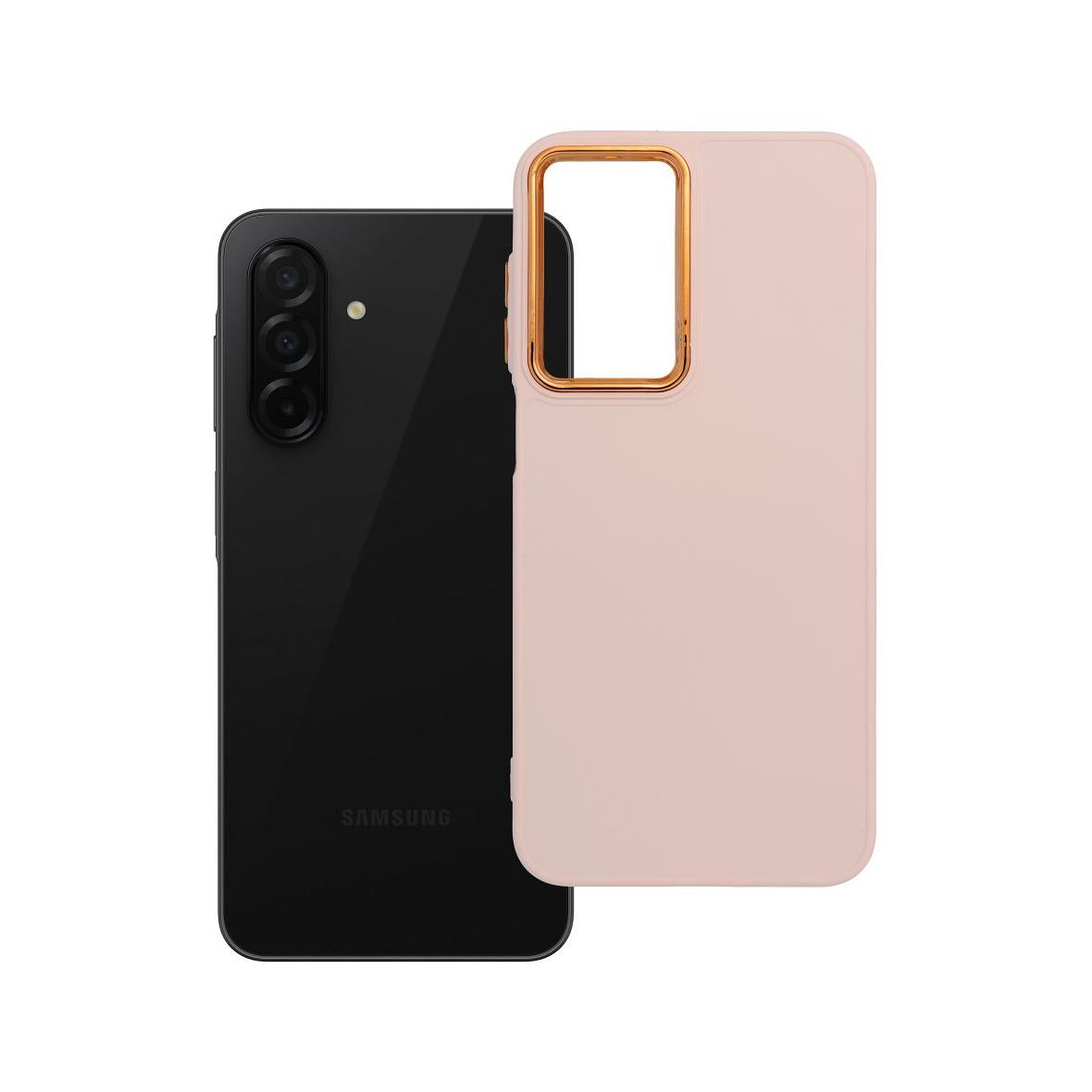 Futerał do Samsung A26 5G Frame pudrowy róż
