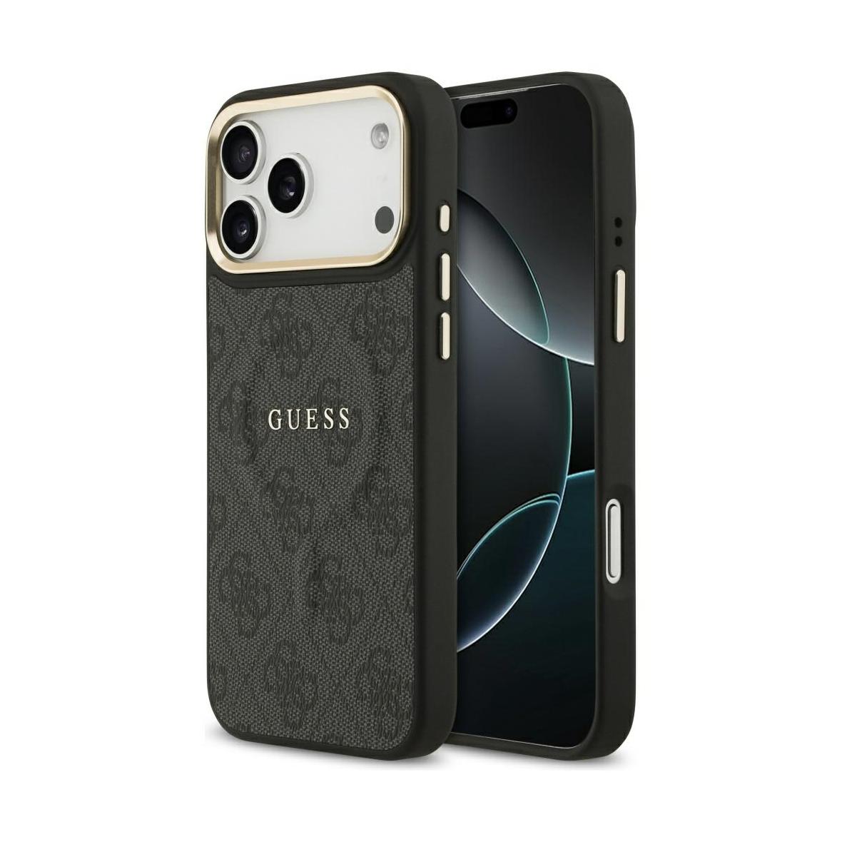 GUESS futerał do IPHONE 17 Pro Max kompatybilny z MagSafe GUHMP17XP4MSEGCK (PU 4G W/ Classic) czarny