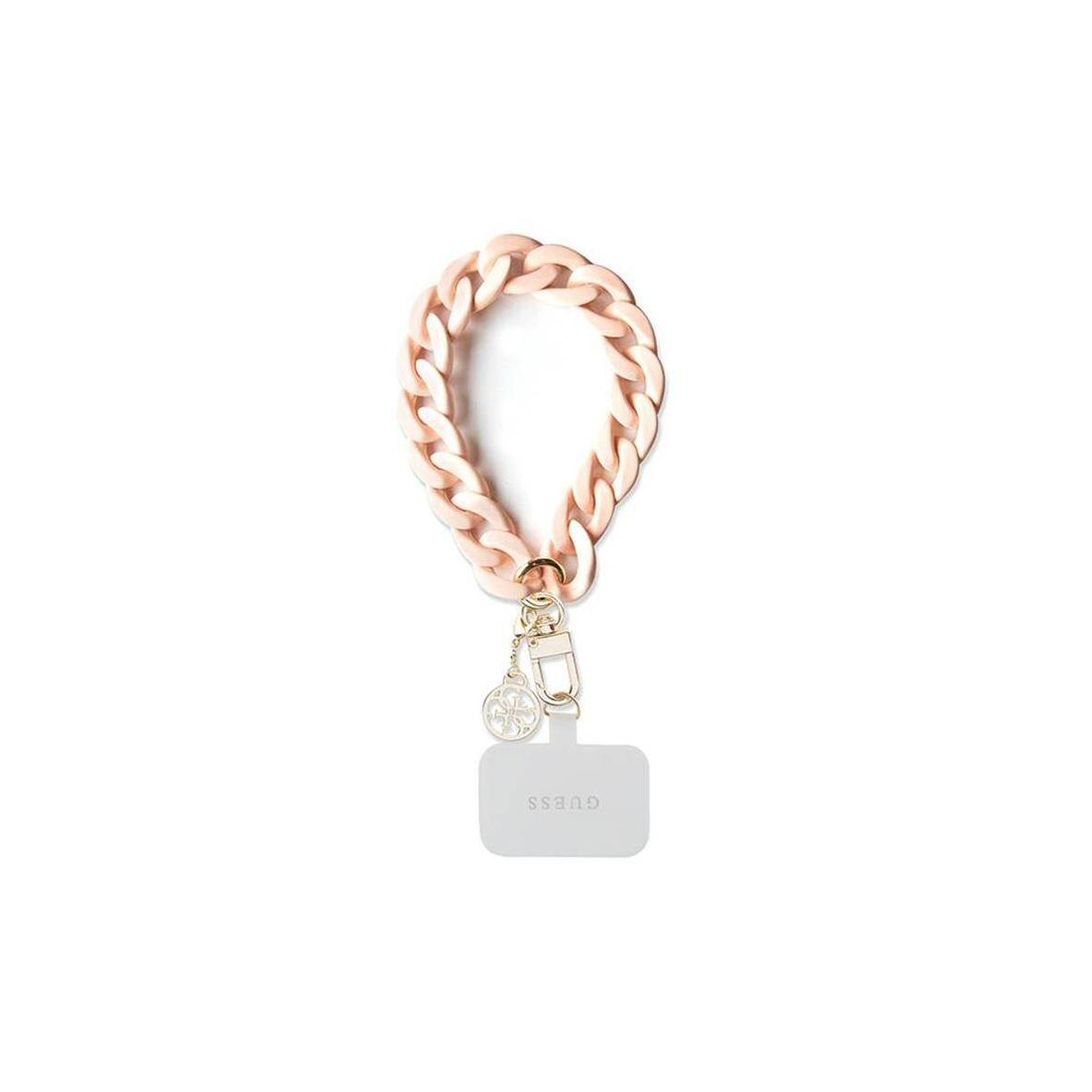 GUESS hand strap GUOUCBMC4MP (Large Chain Acrylic 4G Charms) różowy