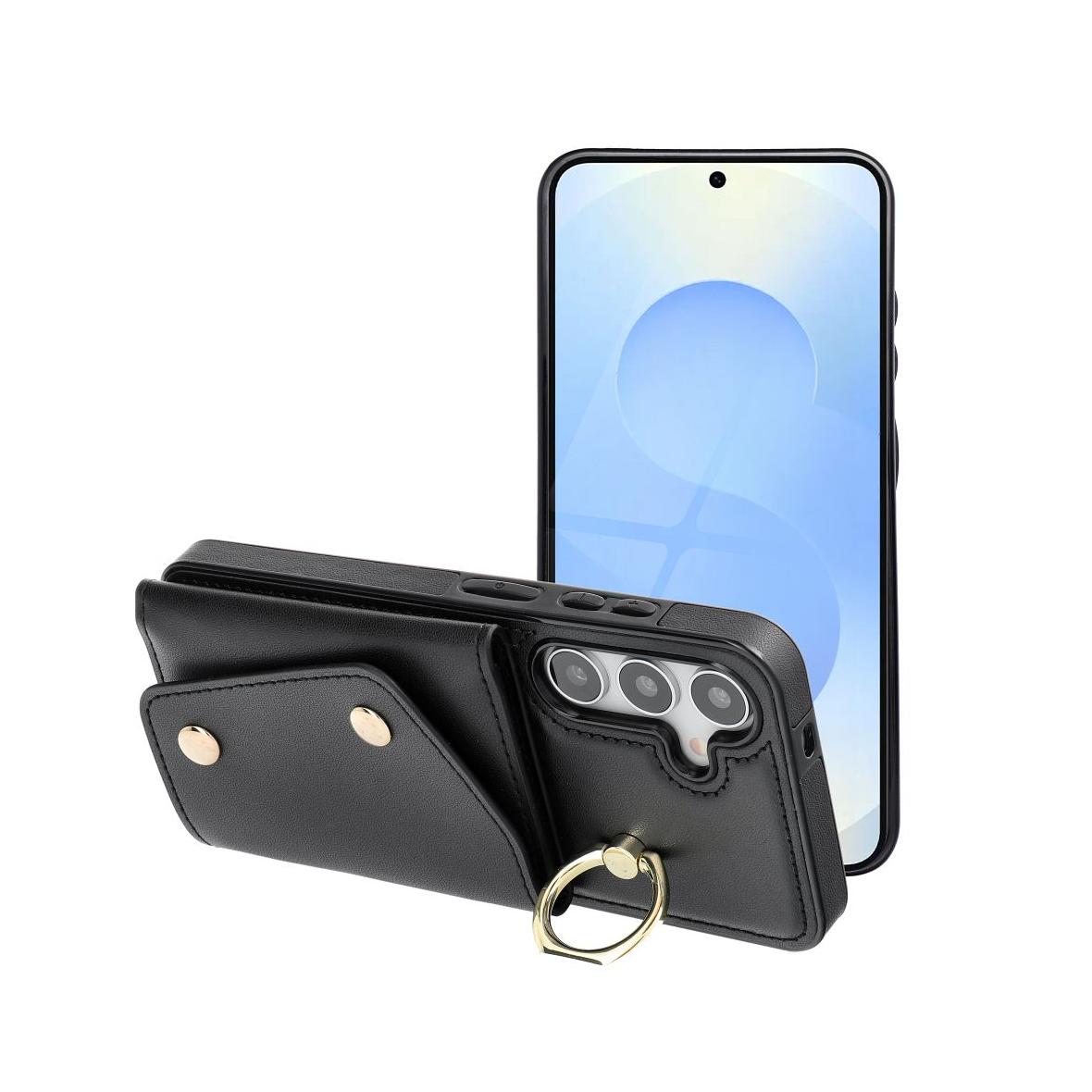 Futerał do Samsung S25 EDGE Wonder z portfelem czarny