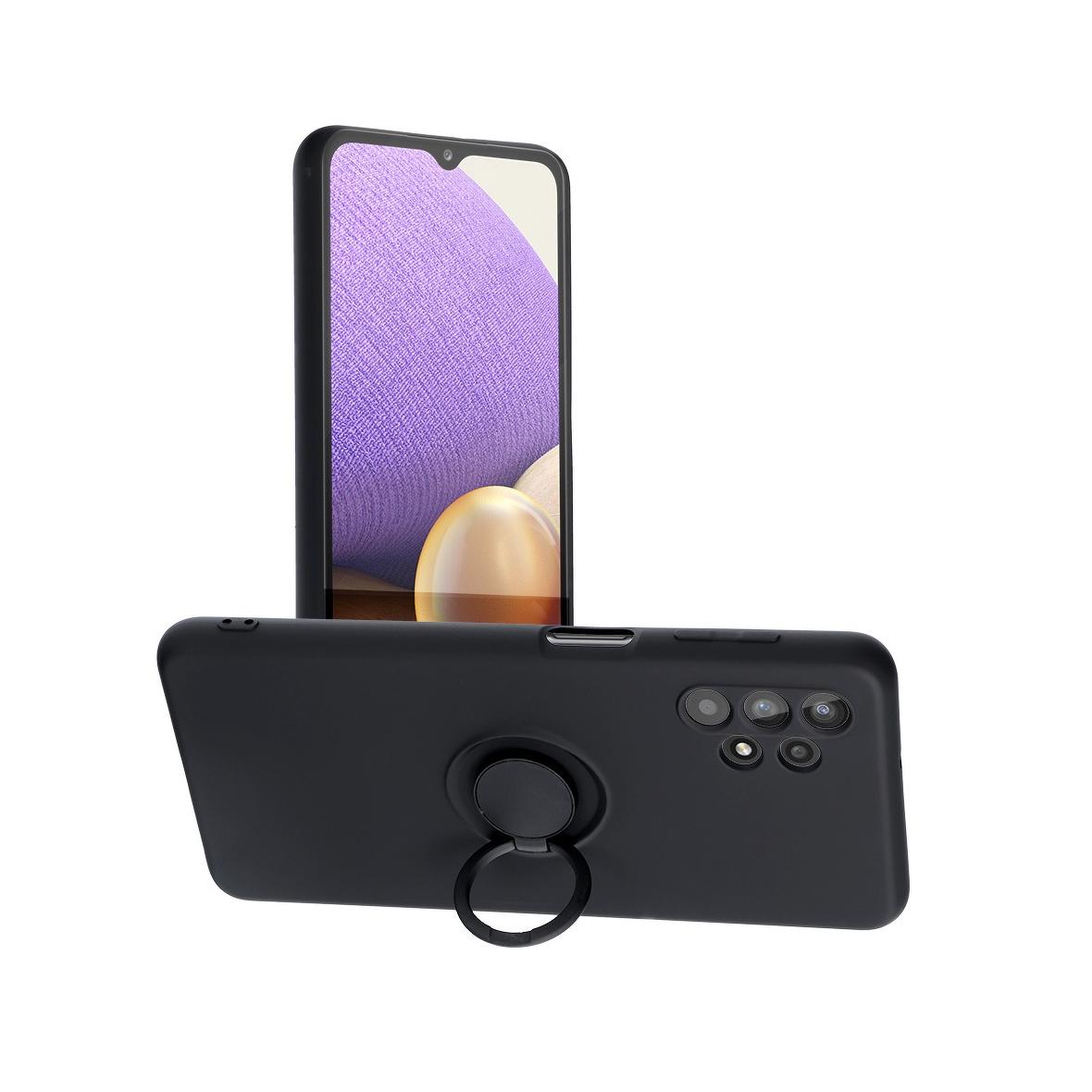 Futerał do Samsung A13 4G Silicone Ring czarny