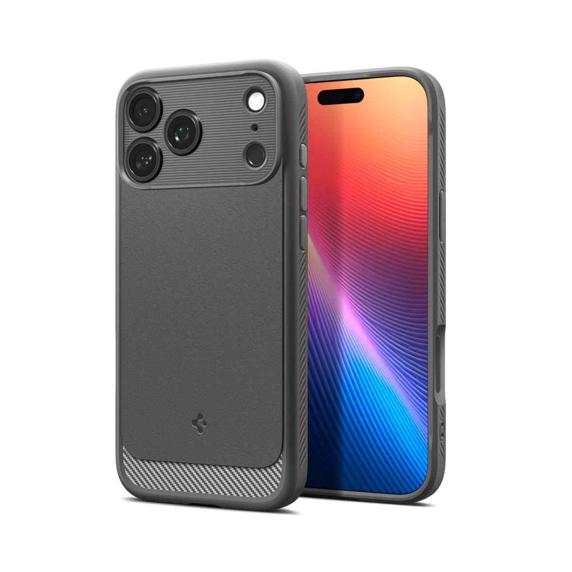 SPIGEN futerał RUGGED ARMOR MAG kompatybilny z MagSafe do IPHONE 17 Pro gray
