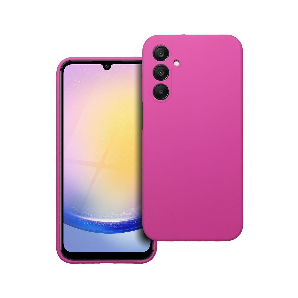 Futerał do Samsung A25 5G Silicone 2mm różowy