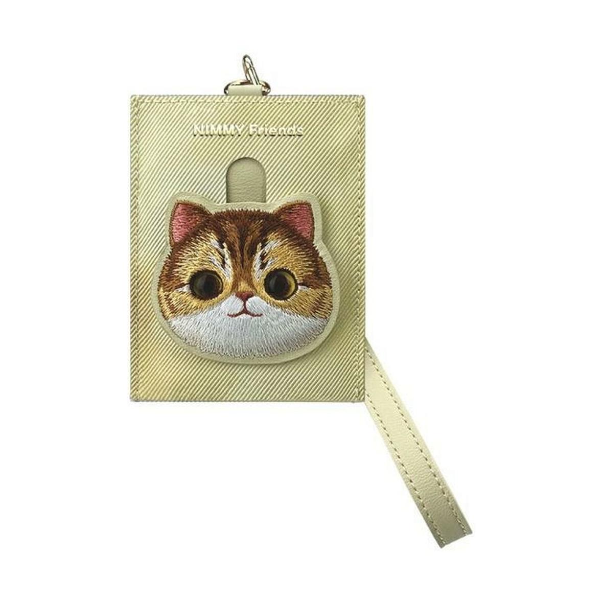 NIMMY portfel na karty BIG EYED PET 2.0 Cat khaki