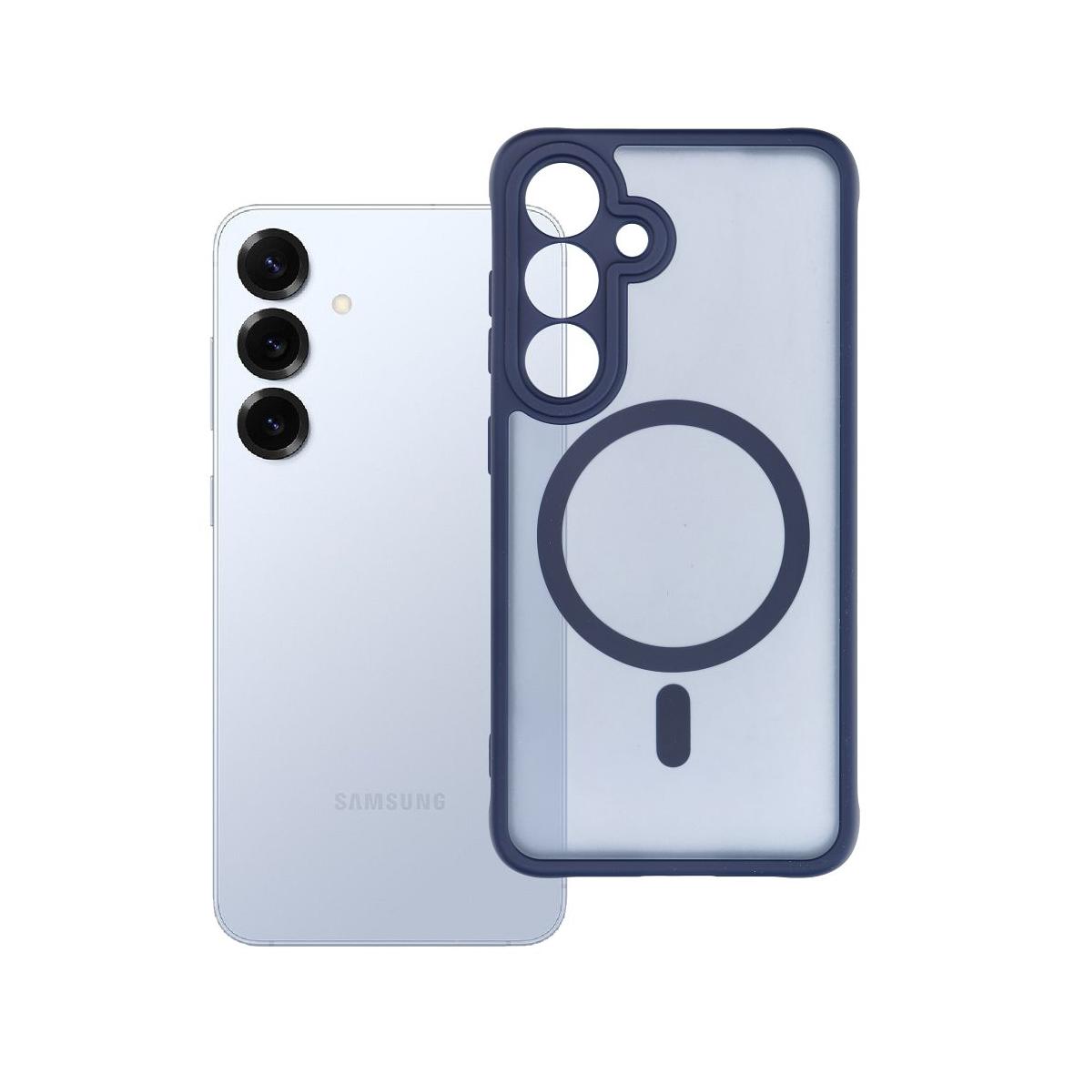 Futerał do Samsung S25 Full Matte Mag Cover zgodny z MagSafe niebieski