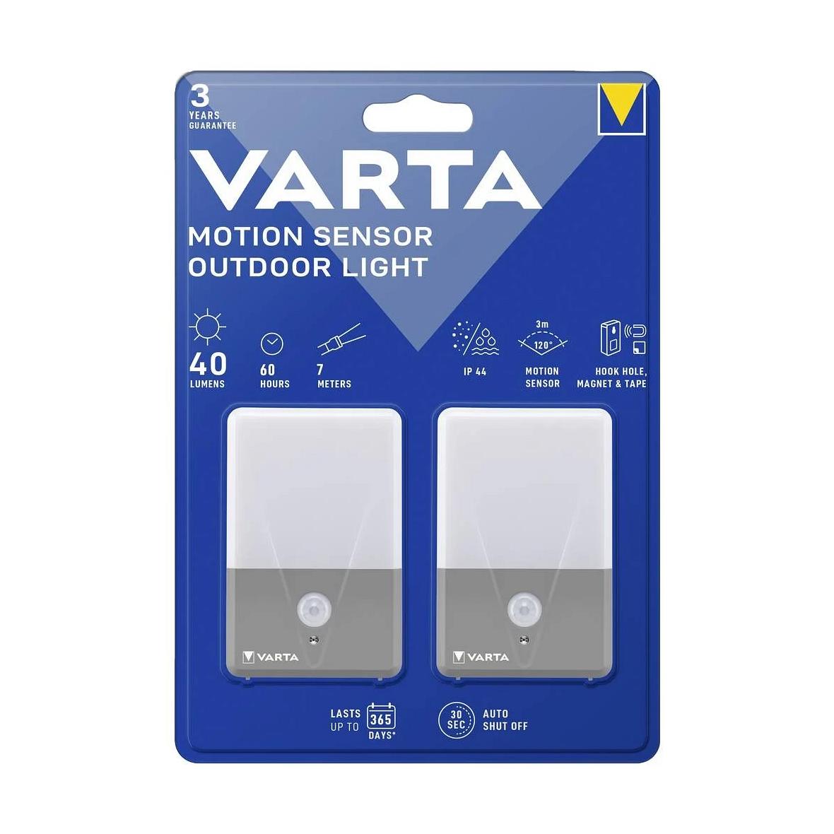 VARTA lampka z czujnikiem ruchu (motion sensor outdoor light) 16634 2 szt