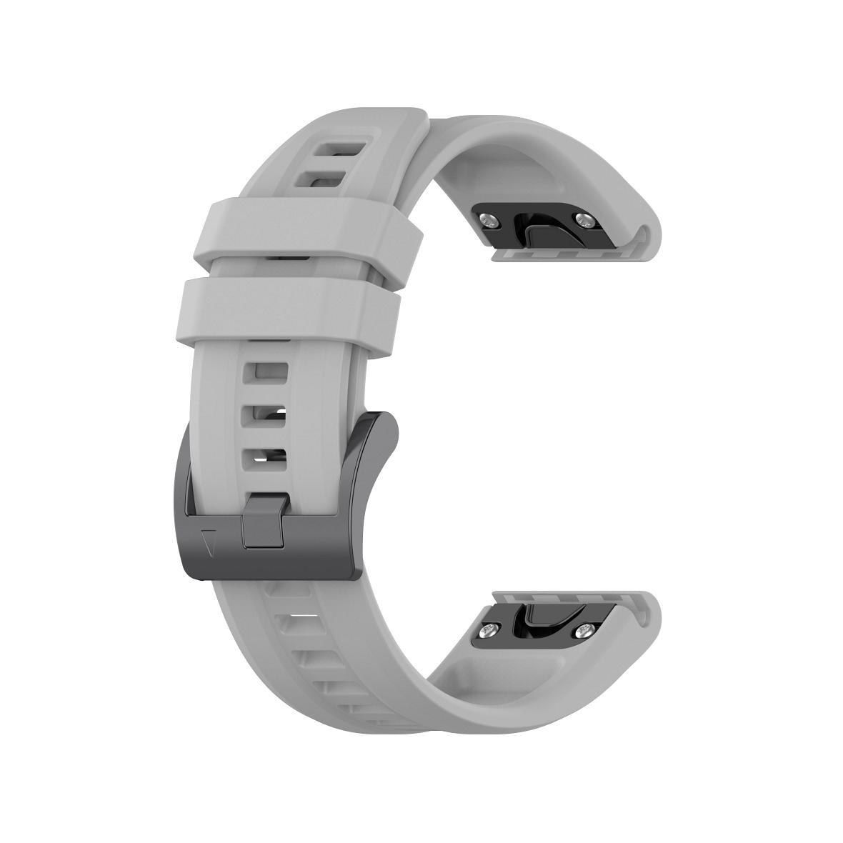 Pasek silikonowy do GARMIN FENIX 3 / 3HR / 5X / 6X / 6X Pro / 7X / 7X Pro szary (12)