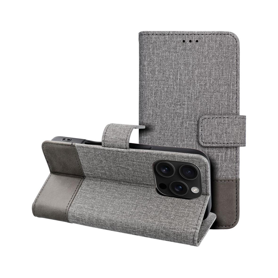 Etui z klapką na Samsung S25 FE Gomma Book szare