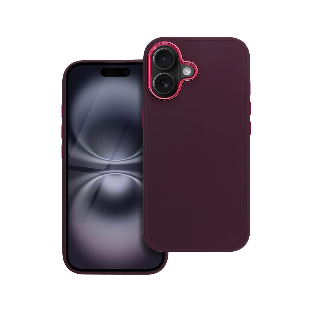 Futerał do iPhone 16 Frame fioletowy