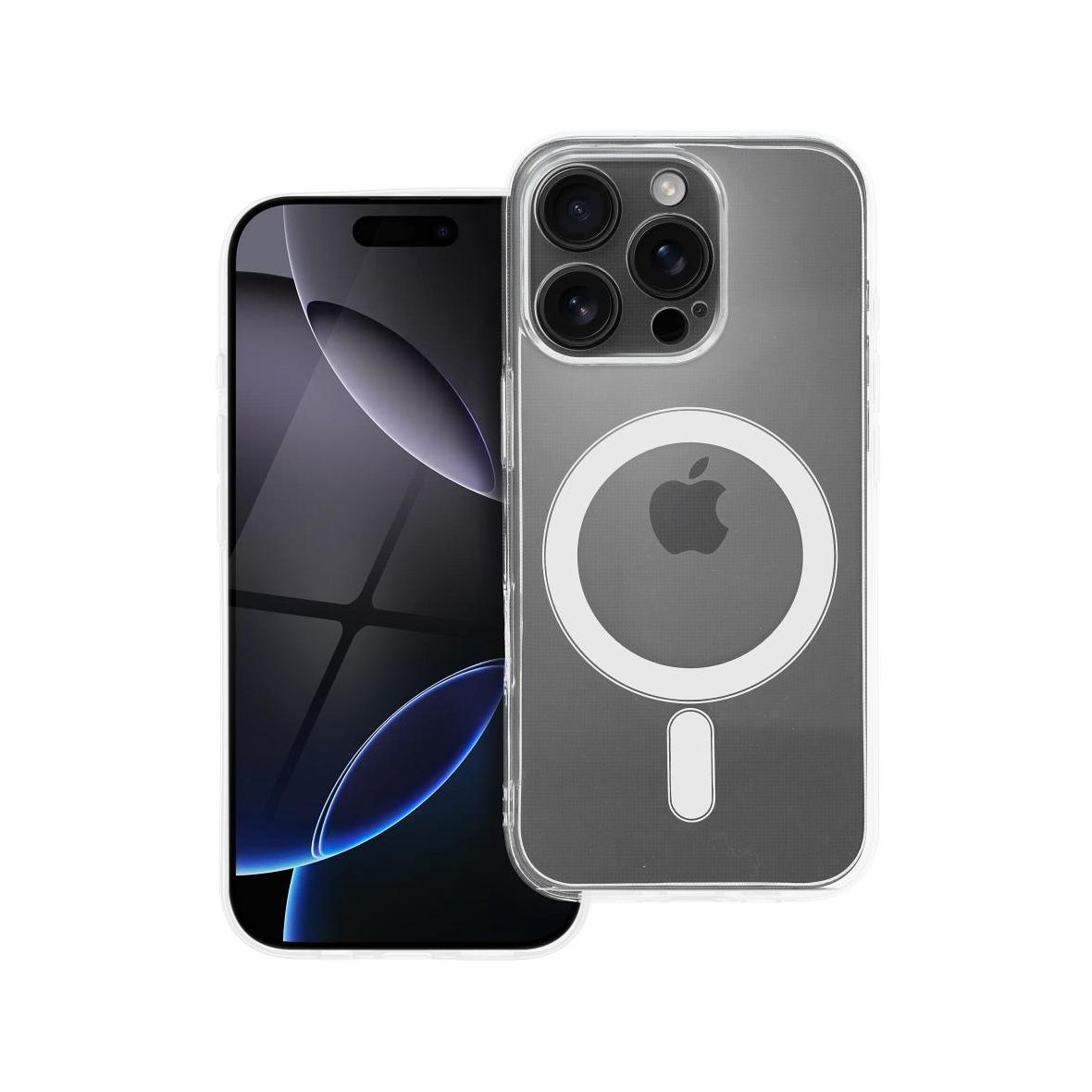 Futerał do iPhone 15 PRO Clear Case 2 mm Mag Cover zgodny z MagSafe (camera protection) transparentny