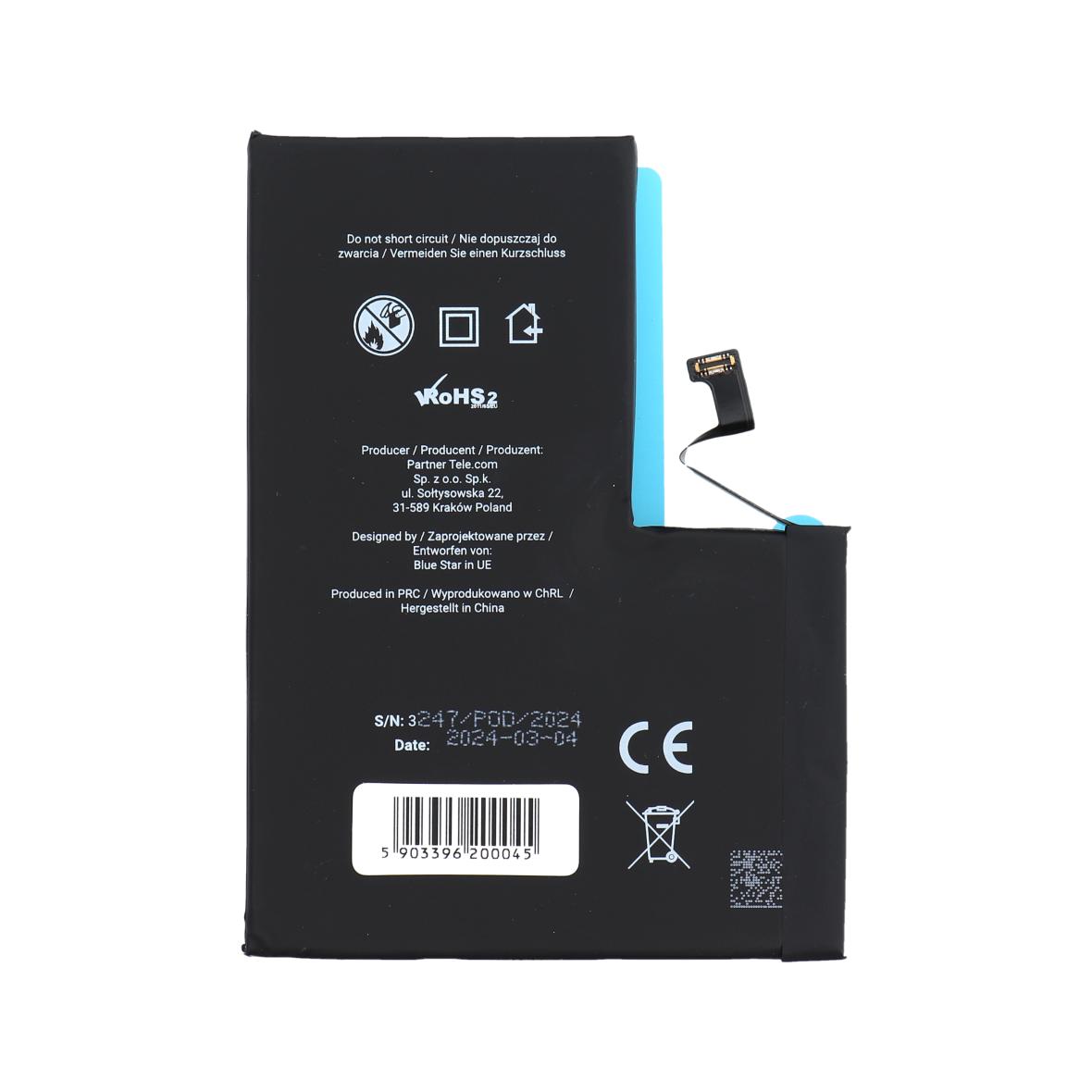 Bateria do iPhone 13 PRO MAX 4352 mAh Blue Star HQ