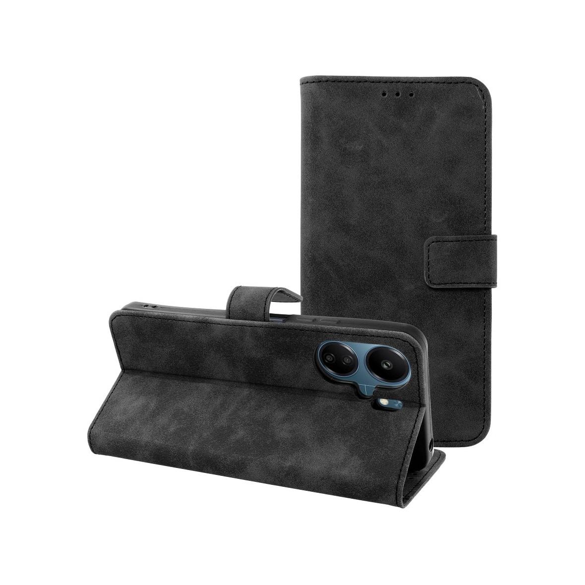 Etui z klapką na Xiaomi Redmi 13C / Poco C65 Tender Book czarne