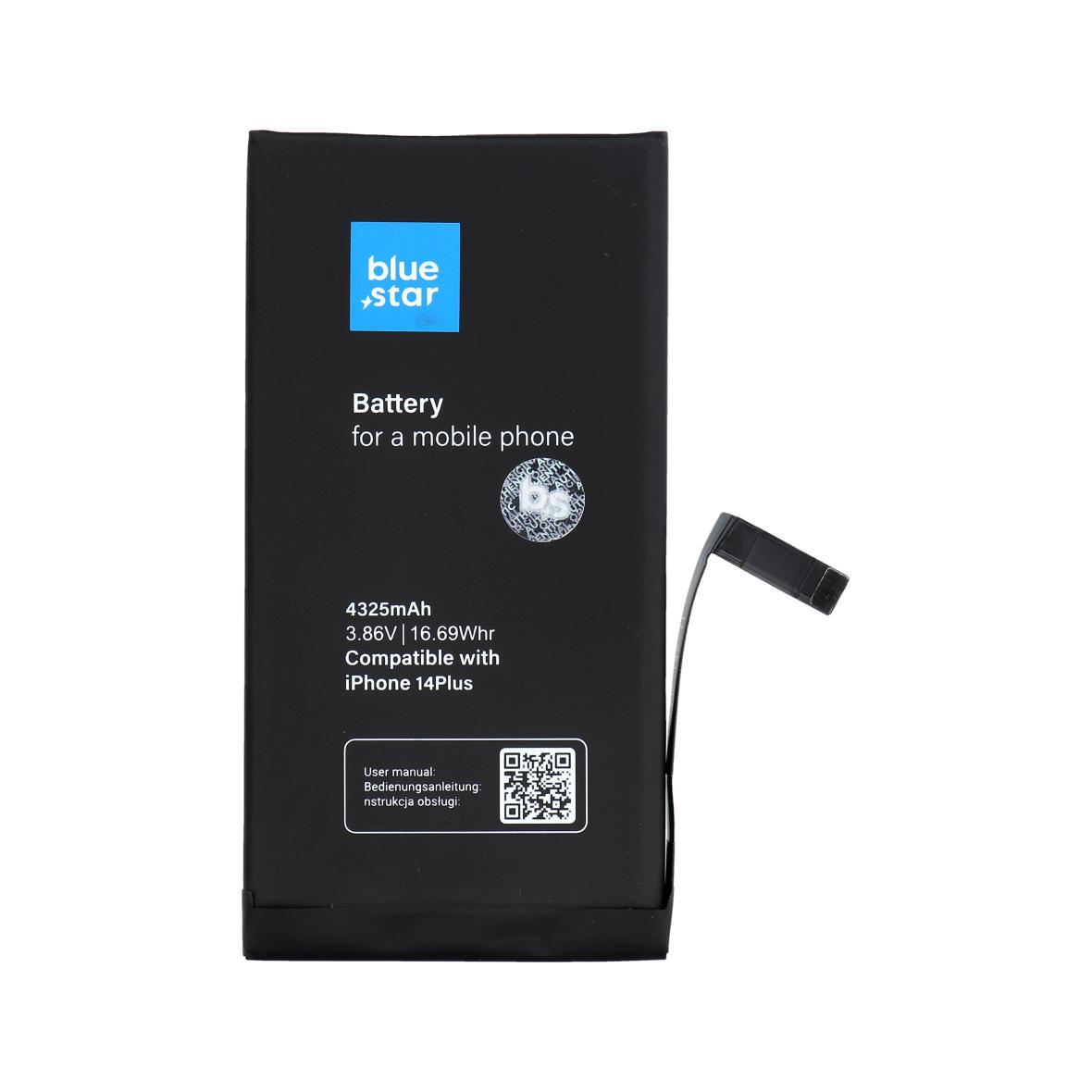 Bateria do iPhone 14 PLUS 4325 mAh Blue Star HQ