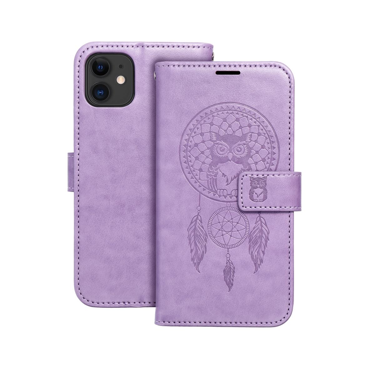 Etui z klapką na iPhone 11 Mezzo Book łapacz snów fioletowe