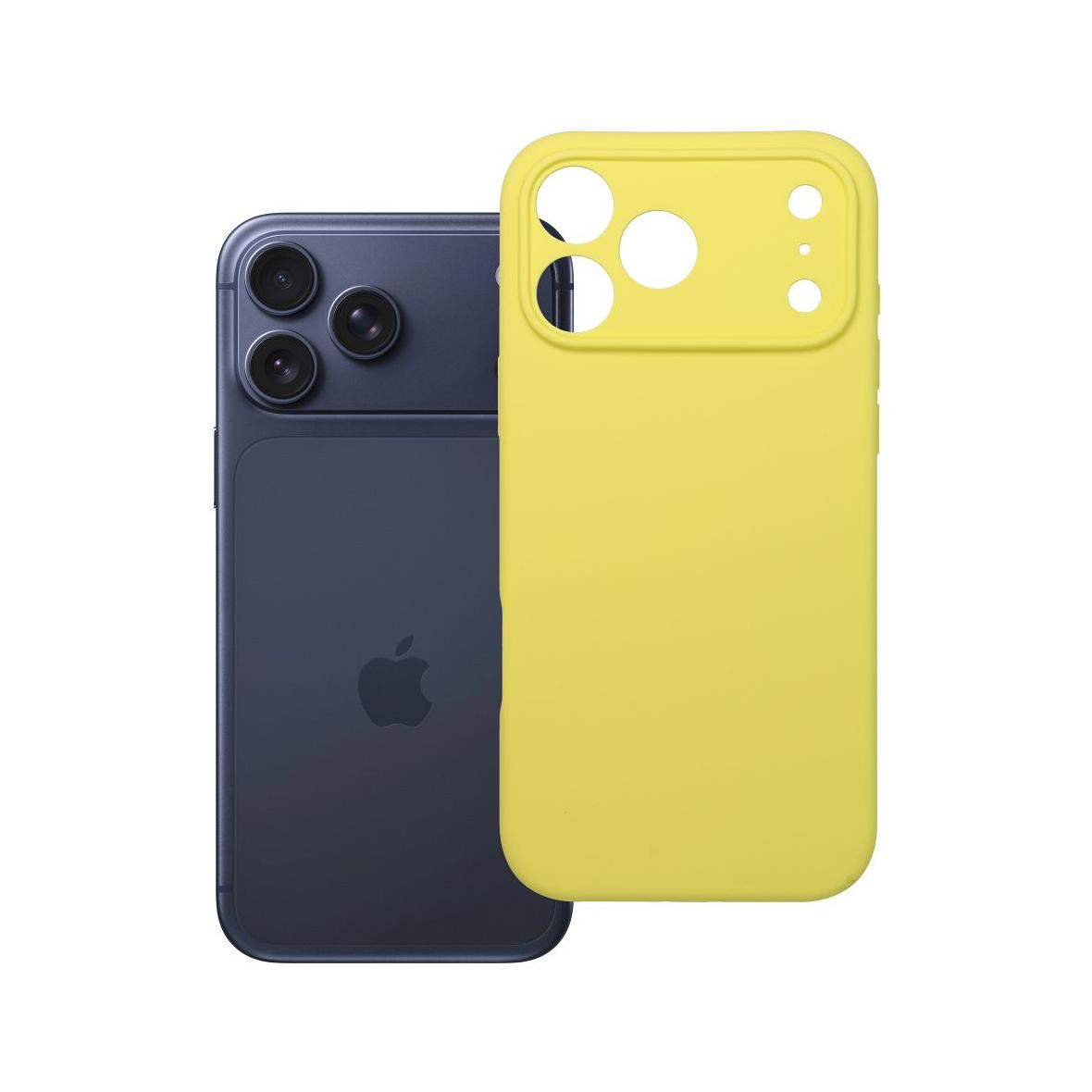 Futerał do iPhone 17 PRO MAX Silicone 2mm żółty