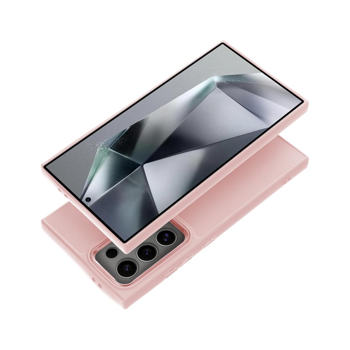 Futerał do Samsung A14 4G / A14 5G Frame pudrowy róż