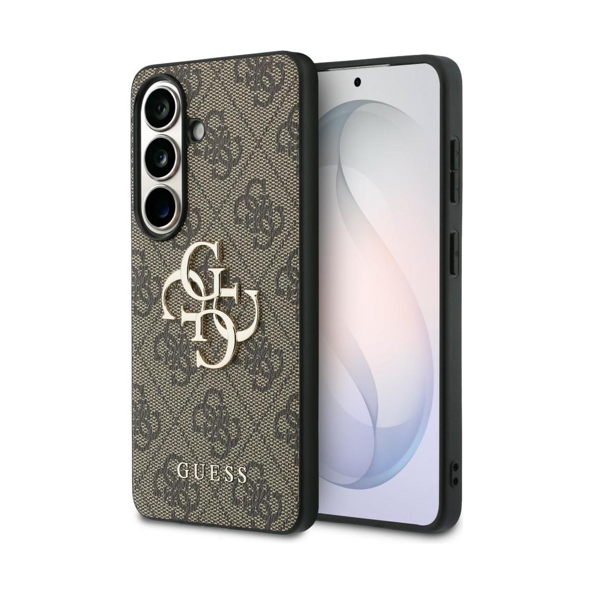 GUESS futerał do SAMSUNG S26 GUHCS26S4GMGBR (4G Big Metal Logo) brązowy