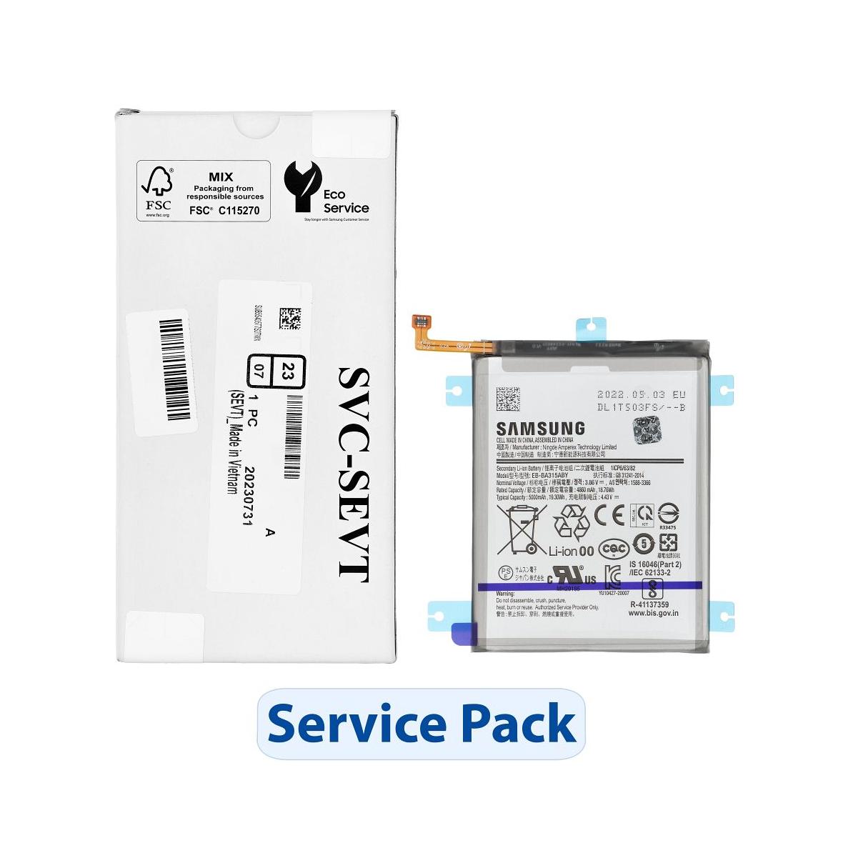 ServicePack Bateria EB-BA315ABY do SAMSUNG A31 A315 GH82-22762A