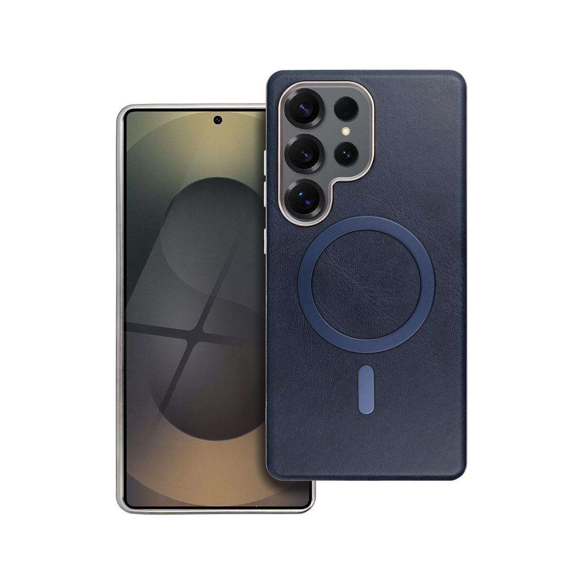 Futerał do Samsung A17 Gentleman Mag Cover zgodny z MagSafe granatowy