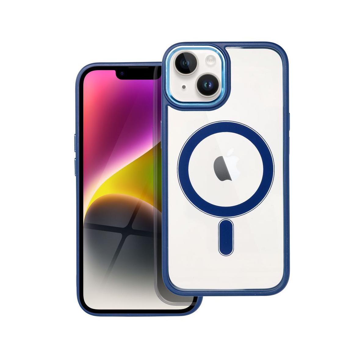 Futerał do iPhone 14 Color Edge Mag Cover zgodny z MagSafe niebieski