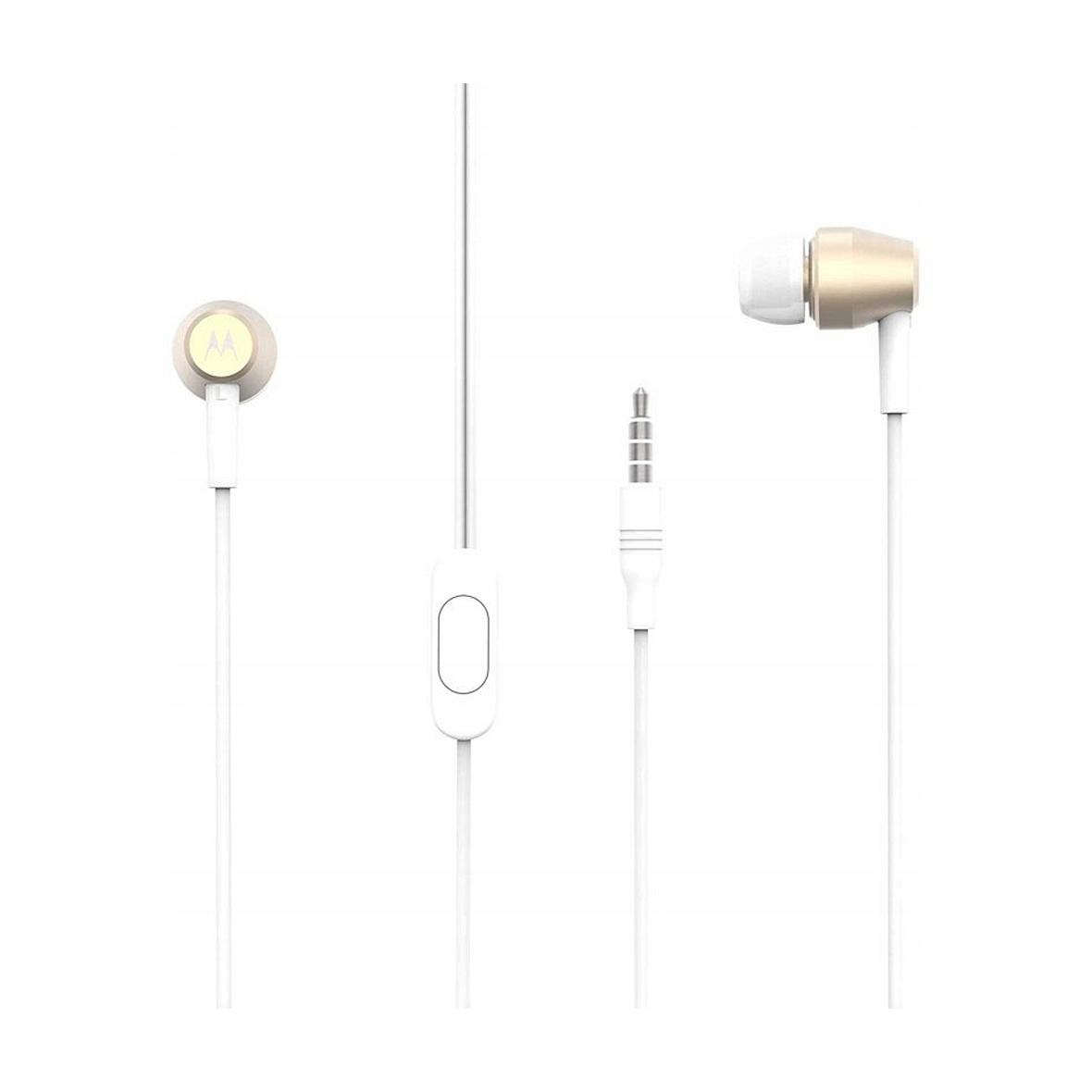 Słuchawki przewodowe douszne Jack 3,5 mm Motorola Pace 200 in-Ear Metal Rich HD czarne