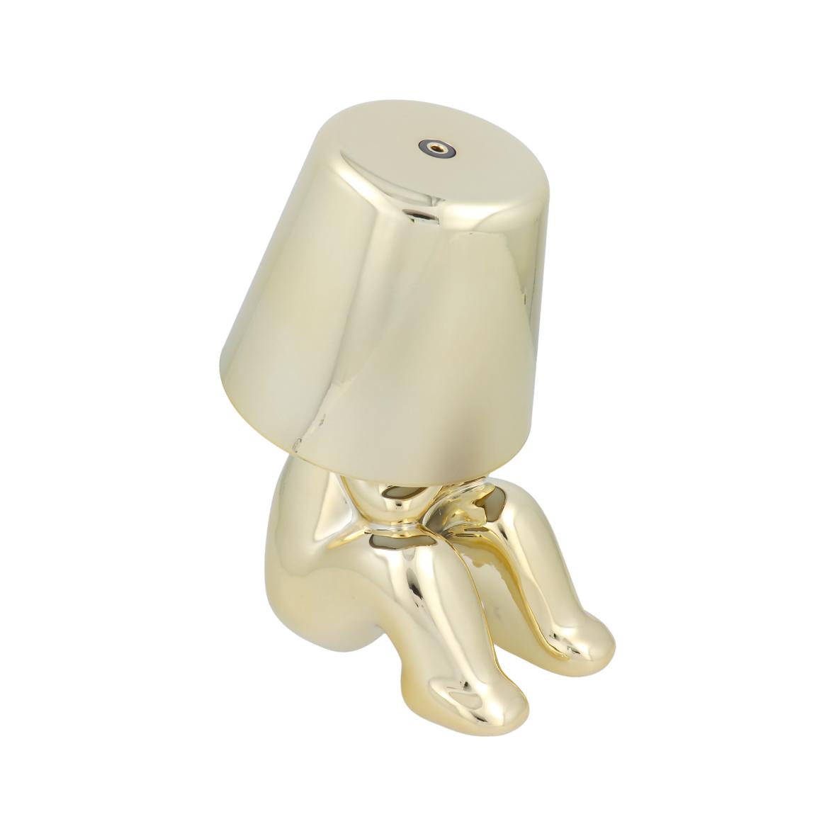 Lampka nocna GOLD MAN Art Deco siedzący (wzór 4) MLTL