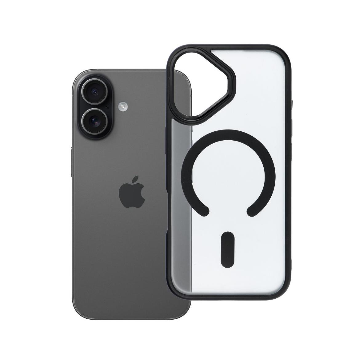 Futerał do iPhone 17 Matte Mag Cover zgodny z MagSafe czarny