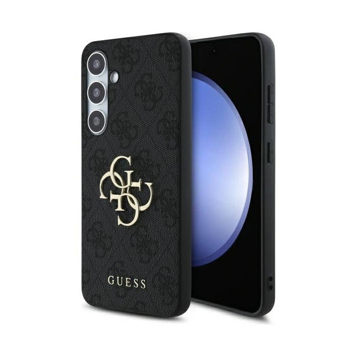 GUESS futerał do SAMSUNG S24 FE GUHCS24FE4GMGGR (HC PU 4G Big Metal Logo) szary