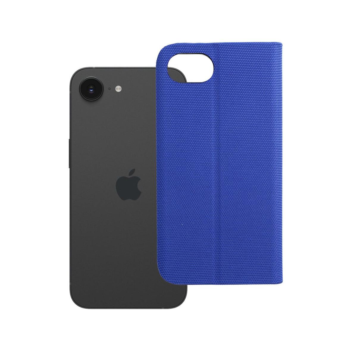 Etui z klapką na iPhone 16e (SE 4 2025) Sensitive Book niebieskie
