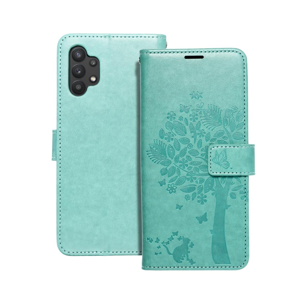 Etui z klapką na Samsung A32 5G Mezzo Book drzewo zielone