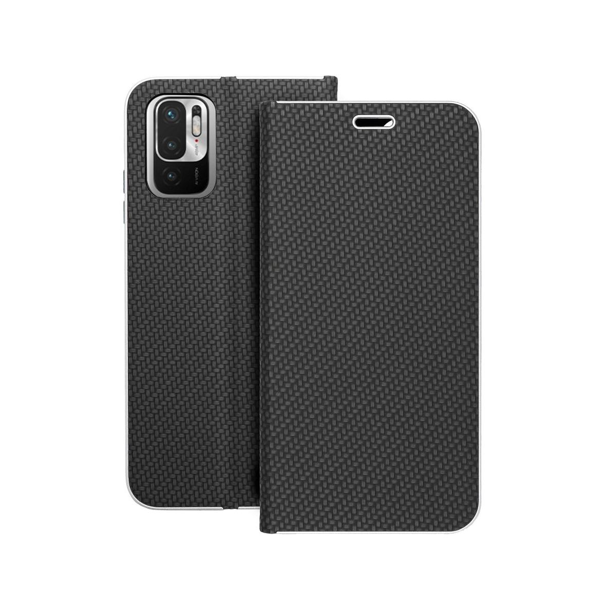 Etui z klapką na Xiaomi Redmi NOTE 10 / 10S Luna Book Carbon czarne