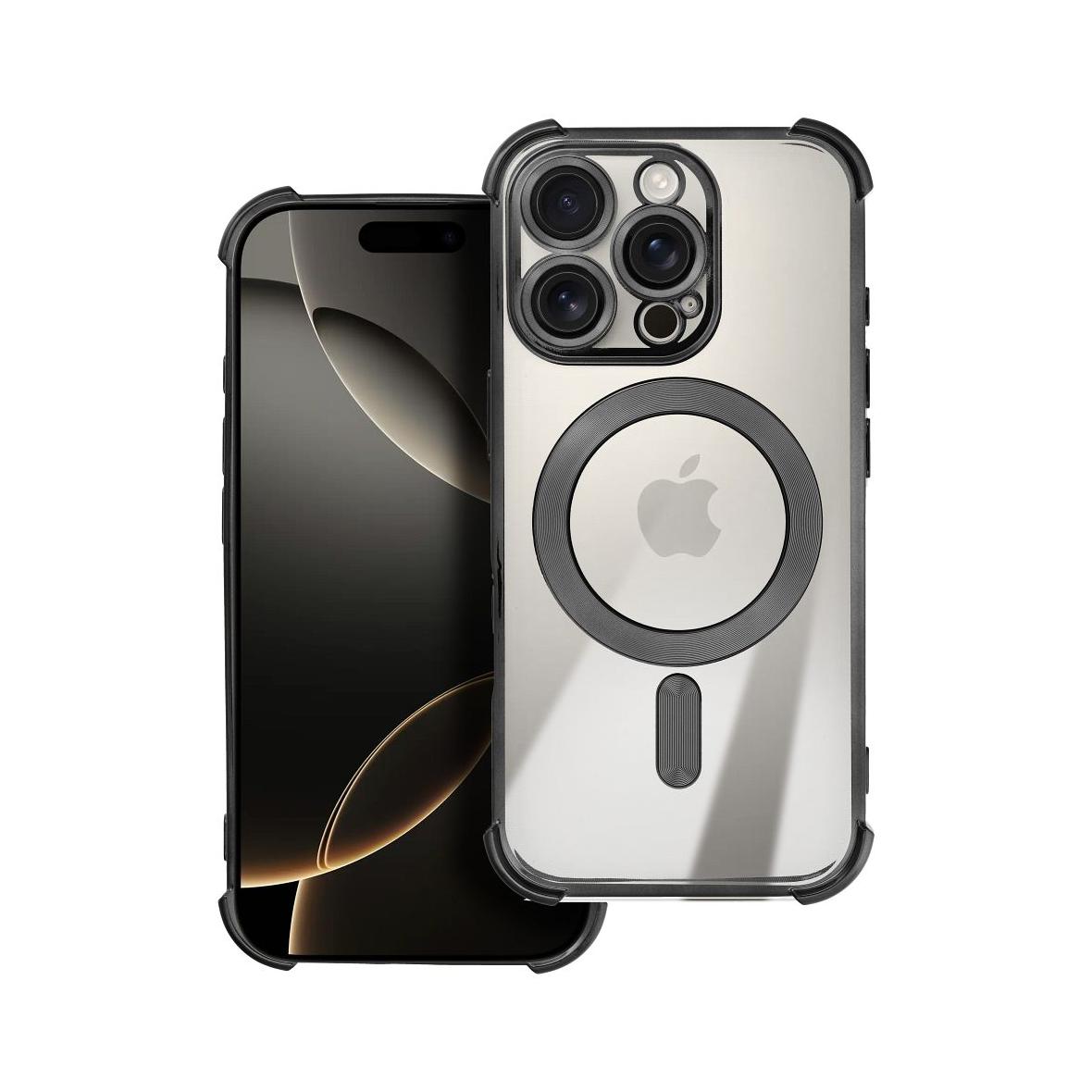 Futerał do iPhone 17 AIR Antishock Electro zgodny z MagSafe czarny