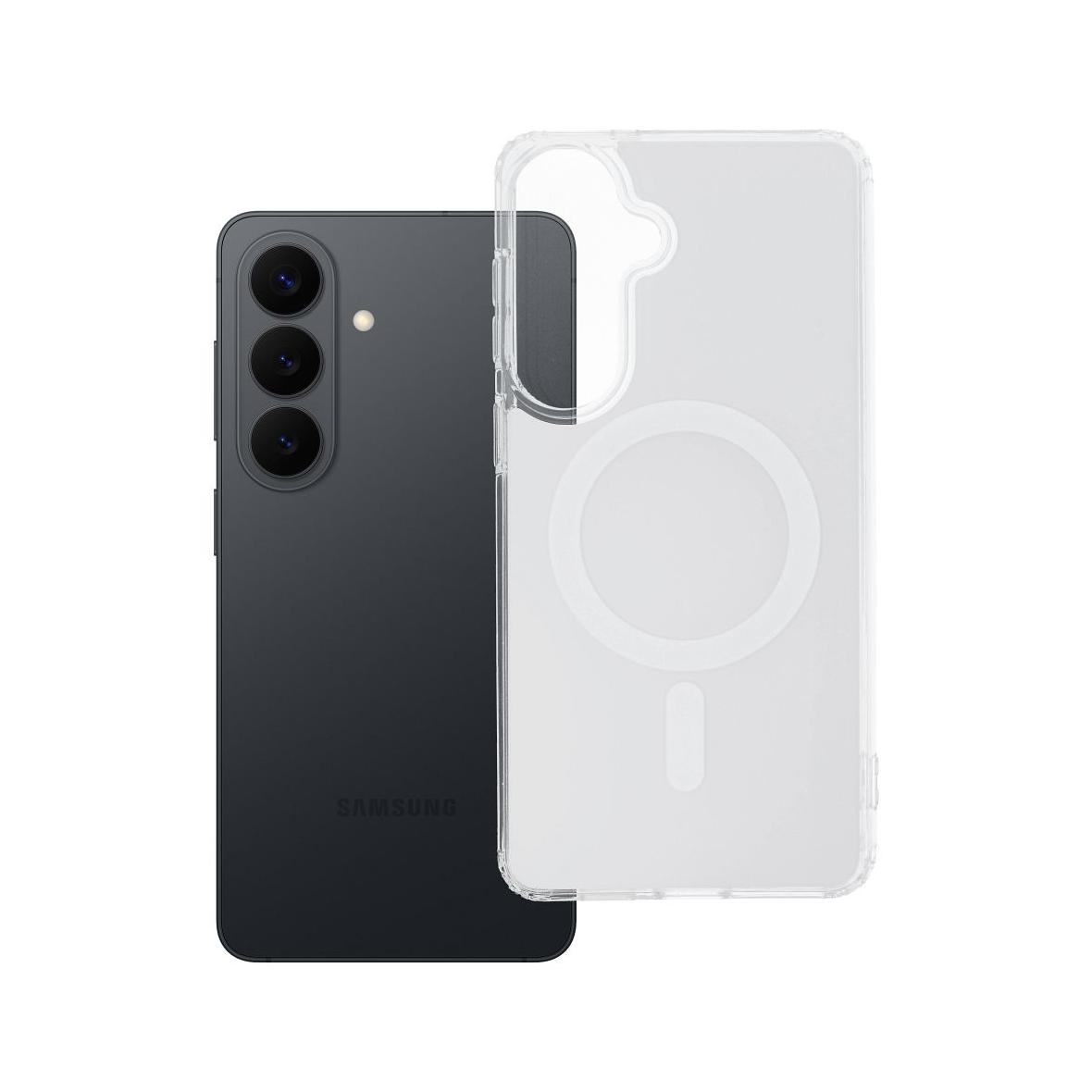 Futerał do Samsung S26 PLUS Clear Fusion Mag Cover zgodny z MagSafe biały