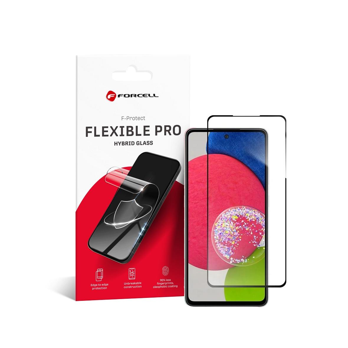 Szkło hybrydowe do Samsung A52 / A52s 5G Forcell Flexible 5D czarne