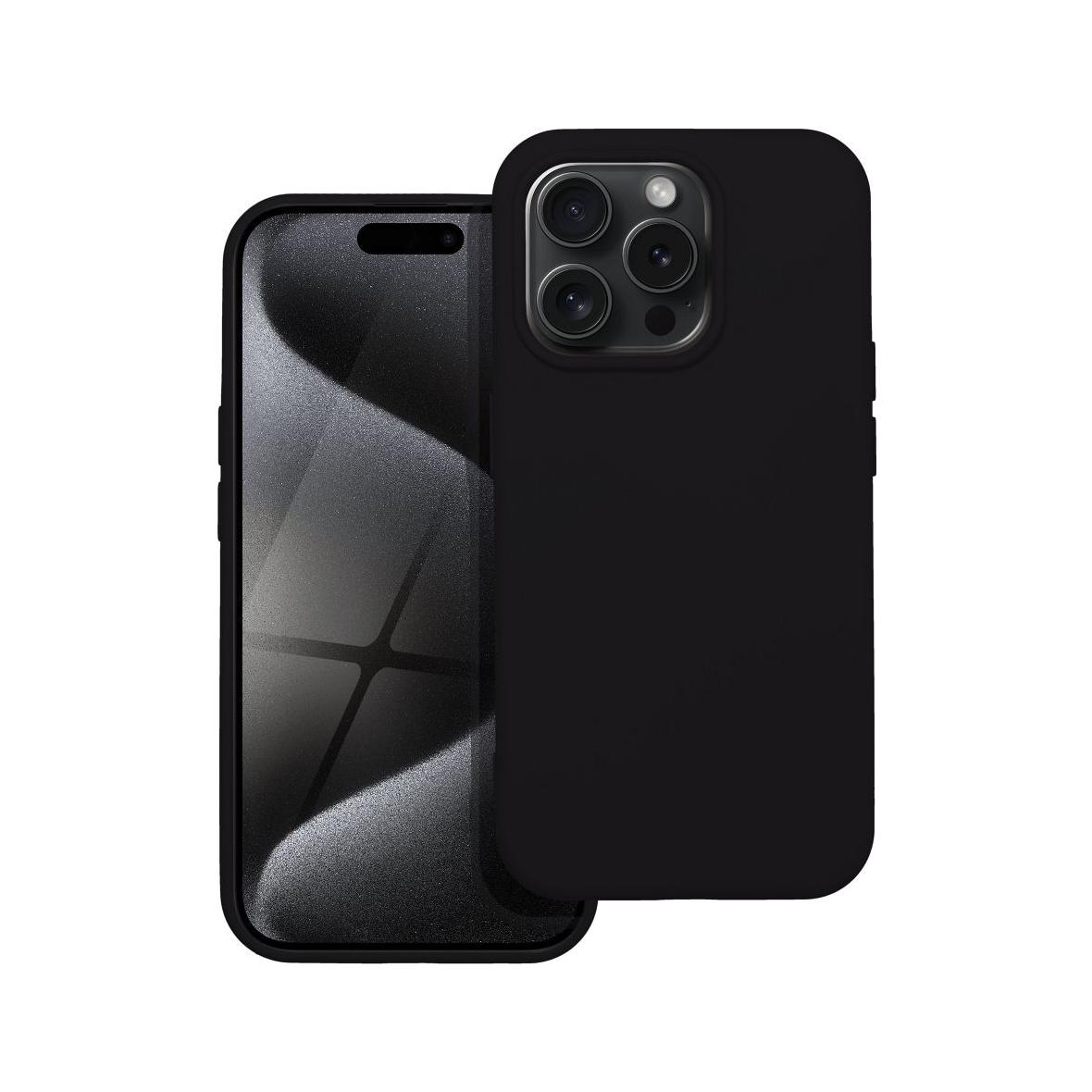 Futerał do iPhone 15 PRO Silicone czarny