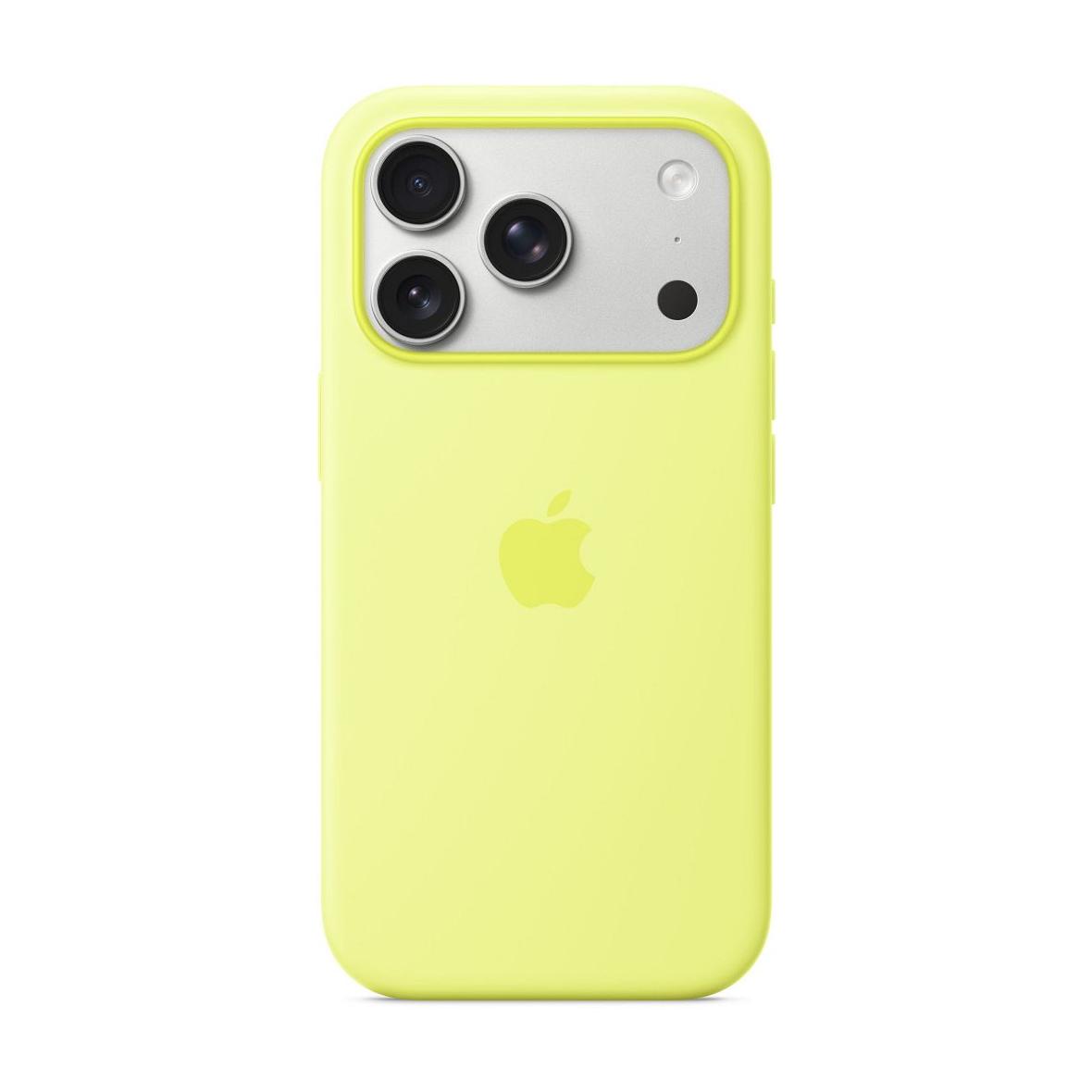 iPhone 17 Pro Silicone Case with MagSafe – Neon Yellow 0INT